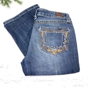 👖|•WRANGLER•| ROCK 47 Ultra Low Rise Western Jeans Size 27x33👖